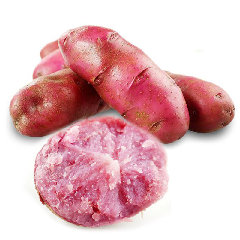 2500g新鲜红心土豆红美人红玉红肉马铃薯洋芋视频
