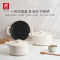 双立人(ZWILLING)汤锅珐琅锅龙铸铁锅炖锅 奶油白 22cm