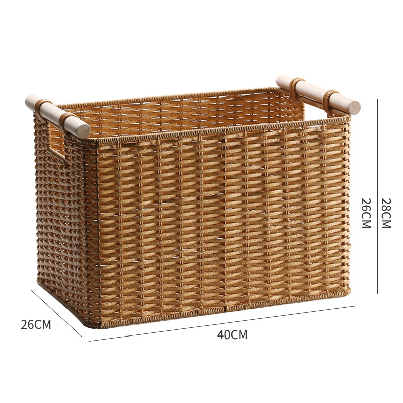 珂攸洋藤编收纳筐个 40*26*28cm
