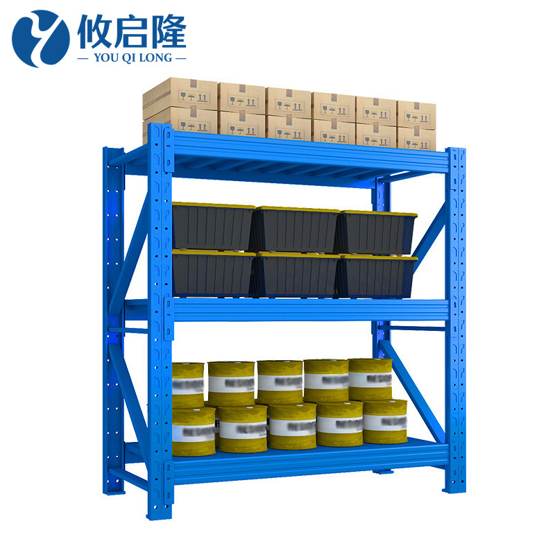 攸启隆三层中型货架高清大图