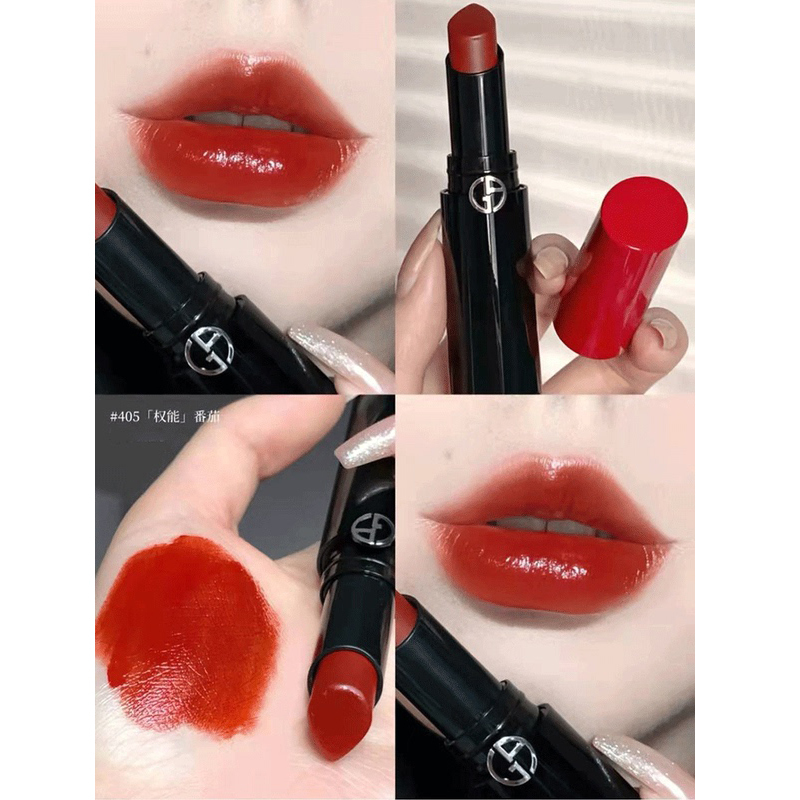 阿玛尼armani权力口红110豆沙裸棕温柔气质显白提升气色成膜不易沾杯