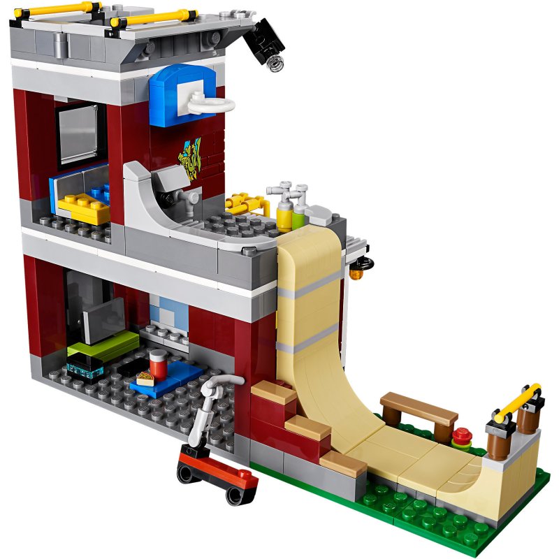 乐高(LEGO)Creator 创意百变 滑板玩乐屋 31081 8-12岁 422块儿童积木塑料玩具 200块以上