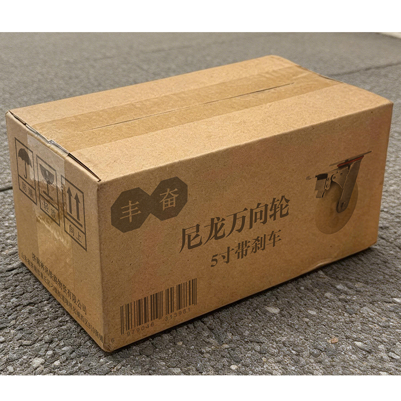丰奋 尼龙万向轮 5寸带刹车 个高清大图