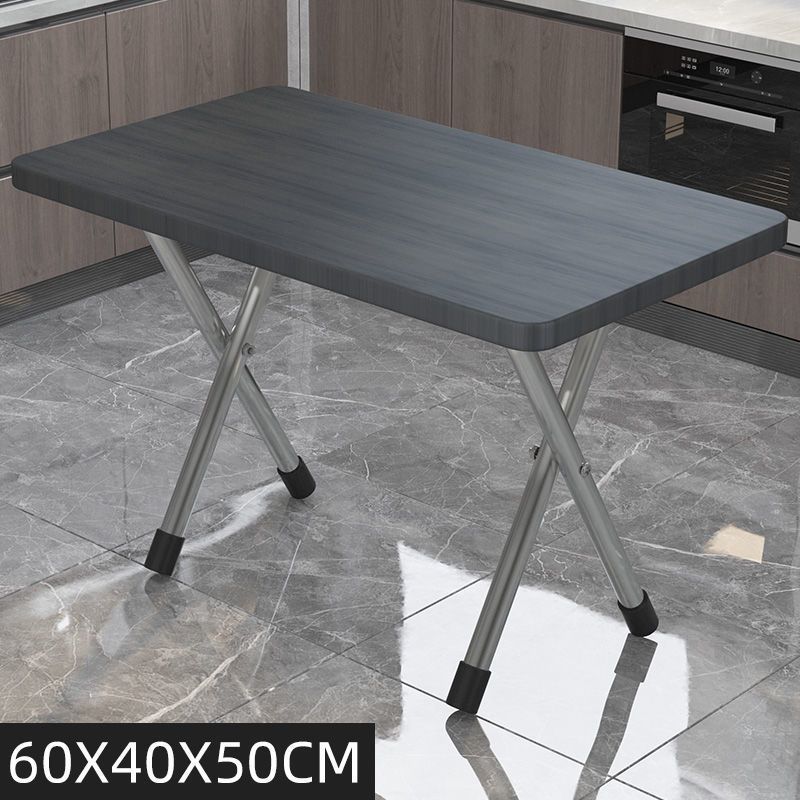 加粗加厚方腿黑木纹 租房便携式摆摊方桌子可折叠桌家用餐桌简易小户型吃饭正方形饭桌