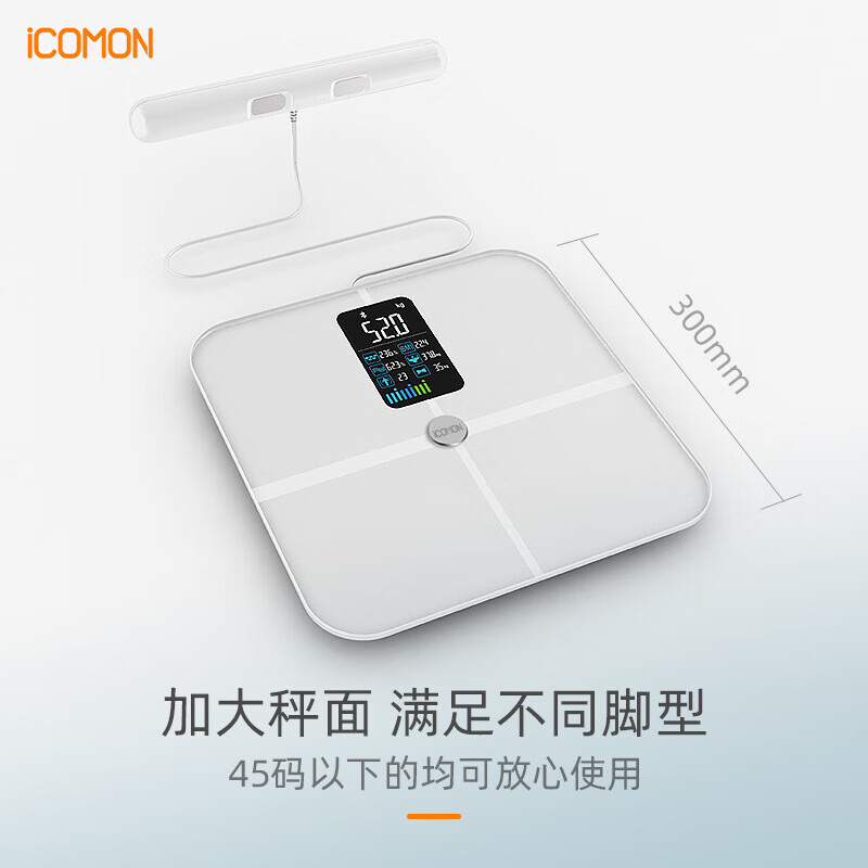 沃莱 八电极智能彩屏体脂秤FI2001B高清大图
