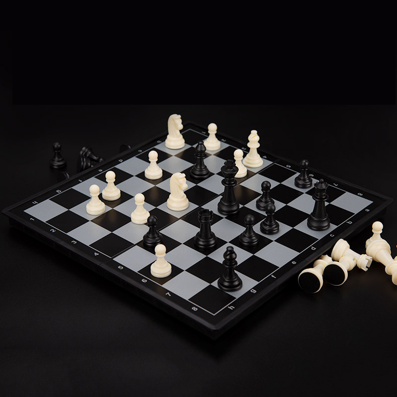 闪电客国际象棋儿童比赛适用磁性便携迷你少儿学生初学者大棋子棋盘