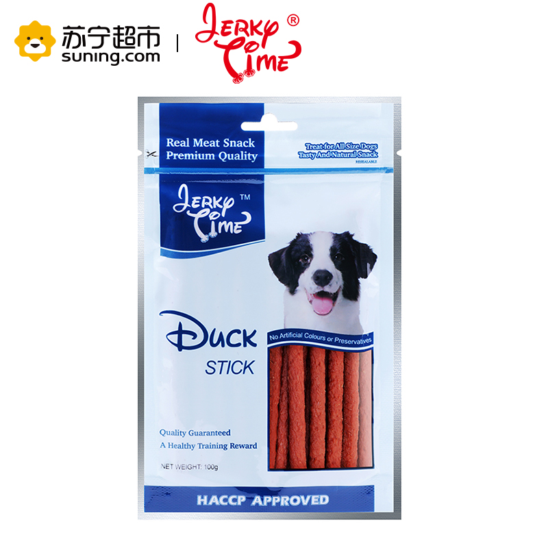 Jekey Time狗零食犬用鸭肉连体挤条30g训狗奖励零食狗狗肉干肉片磨牙高清大图