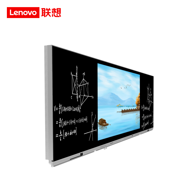 联想(Lenovo)智慧黑板一体机 M1 98英寸4K高清智慧黑板三拼/OPS电脑:I5+8G+256/配实物展示台/整机三年保修