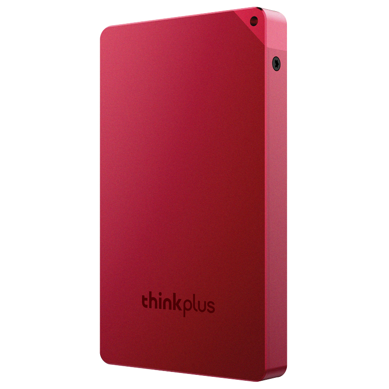 联想ThinkPlus 移动固态硬盘 550MB/S USB3.1高速PSSD移动硬盘 US100红色 1TB