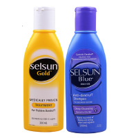 Selsun Gold洗发水200ml 黄色去屑款+紫色控油款呵护头皮祛头痒头发出油