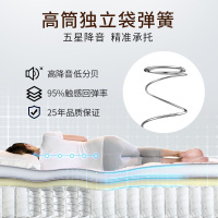 AIRLAND雅兰床垫 驭帆 轻奢豪华独立弹簧席梦思高纯度乳胶床垫 33cm