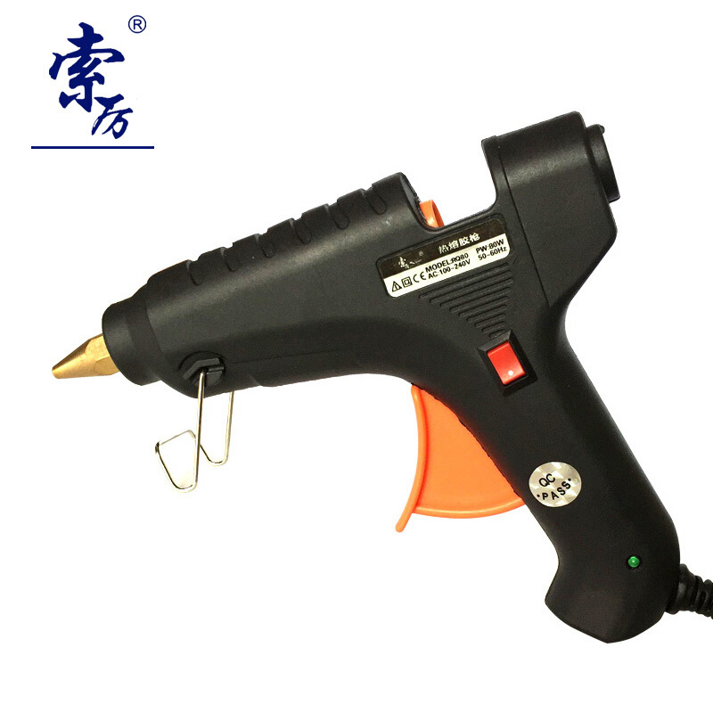 索厉(Suoli) 热熔胶枪15-80W胶棒11MM 适用工艺维修(带开关/标配20根白色胶棒/SLRQ80)