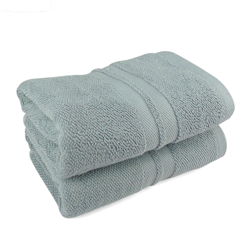 莺歌5A级抗菌高级缎档加大毛巾80*40(五色可选)条高清大图