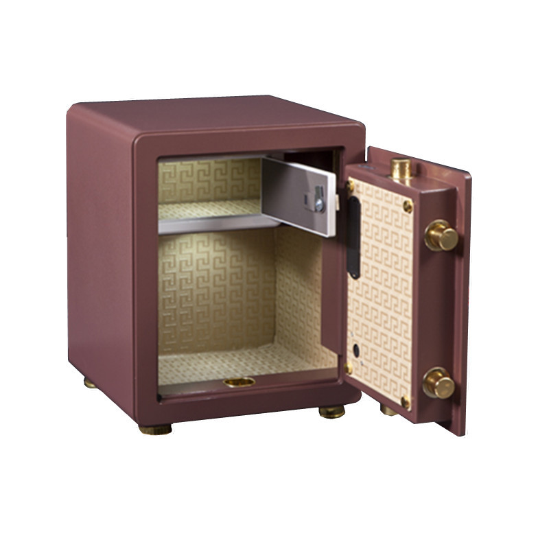 威尔信 L-500 指纹密码锁保险柜 H500*W380*D350mm (单位:件)咖啡金