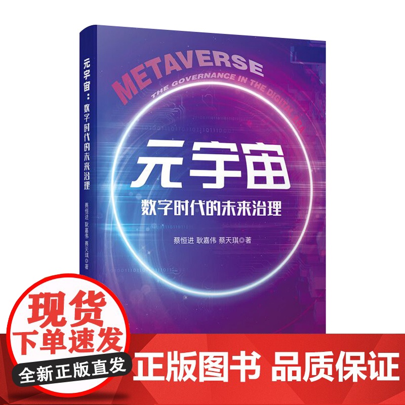 2022新书 元宇宙:数字时代的未来治理 蔡恒进 耿嘉伟 蔡天琪著 人民出版社高清大图