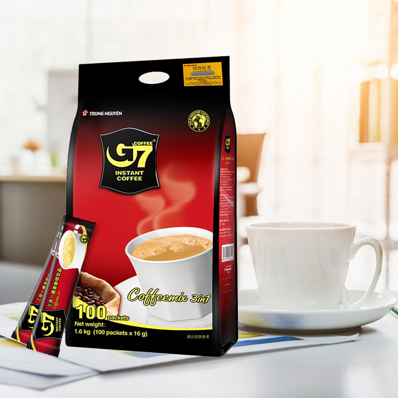 中原G7 三合一速溶咖啡粉 16g*100包1600克越南进口冲饮