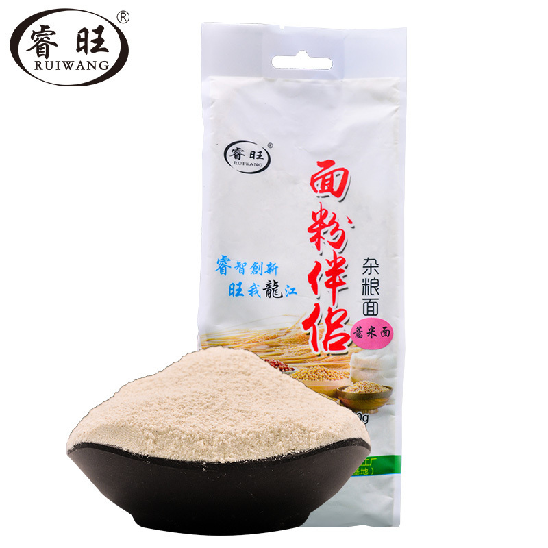 睿旺(RUIWANG) 薏米面粉500g 面粉伴侣 高筋面粉 五谷杂粮粗粮面粉 薏仁米玉米粉 东北杂粮面粉