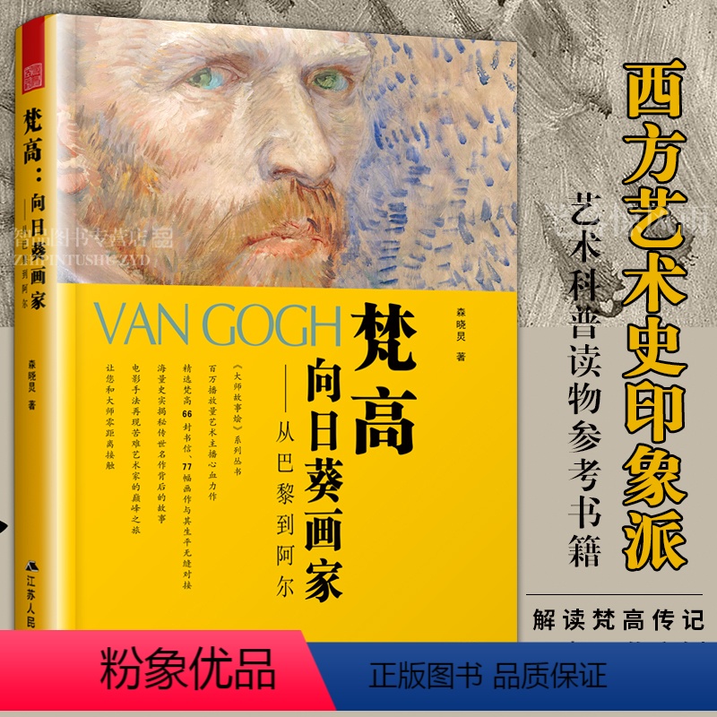 [正版]梵高 向日葵画家 从巴黎到阿尔 森晓炅 梵高传记 重要的那三年 西方艺术史 印象派 割耳事件 艺术科普读物书籍
