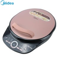 美的(Midea)煎烤机MC-JS3401电饼铛线下同款智能双面加热多功能加深加大款饼烙饼机薄饼机煎饼锅上下盘单独加热