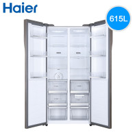 海尔（Haier）BCD-615WDCZ 615升 对开门冰箱 风冷无霜 干湿分储 双变频系统 对开双门冰箱 全空间保鲜
