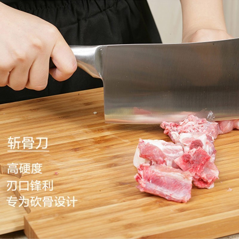 张小泉(Zhang Xiao Quan)套刀N5493不锈钢厨房七件套菜刀切片刀斩骨刀刀具组合