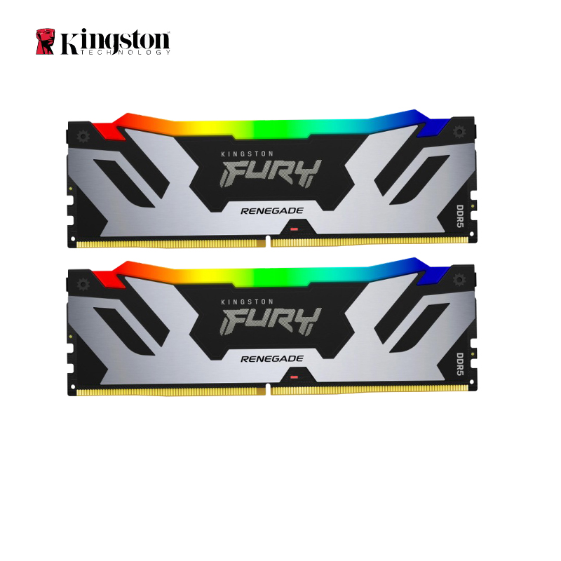 金士顿 FURY 32GB(16G×2)套装 DDR5 6400 台式机内存条 Renegade叛逆者系列 RGB灯条