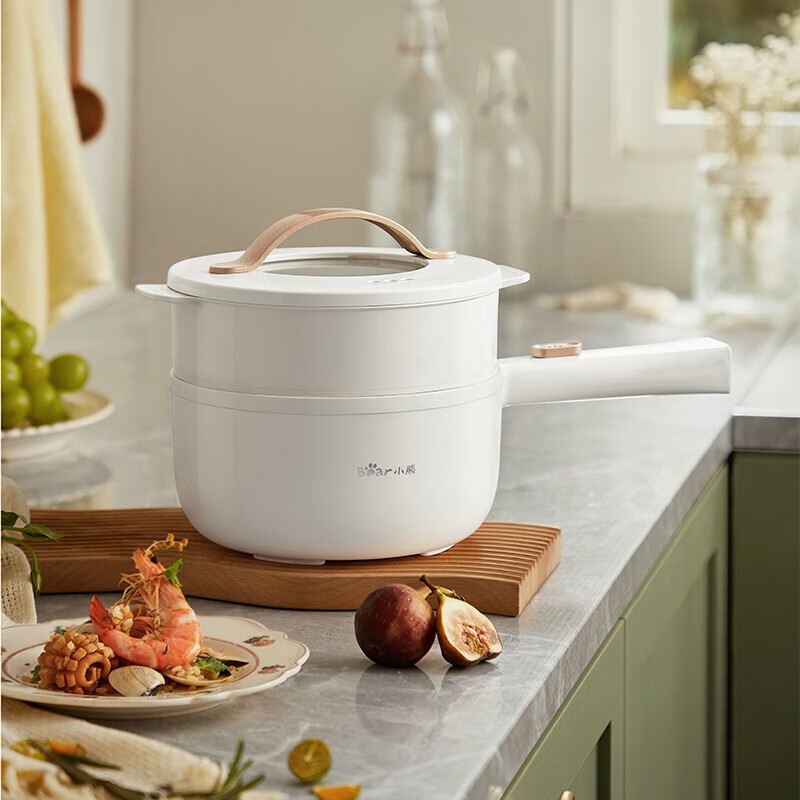 小熊(bear)电煮锅多功能煮锅小电锅 drg-e15f2