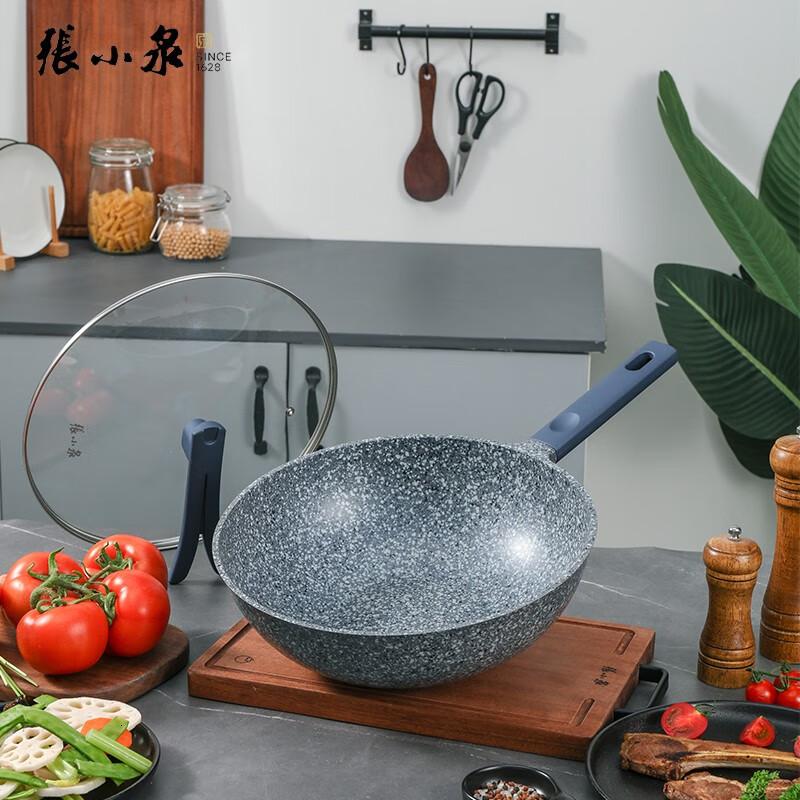 张小泉花岗岩不粘炒锅32cm C31810100高清大图