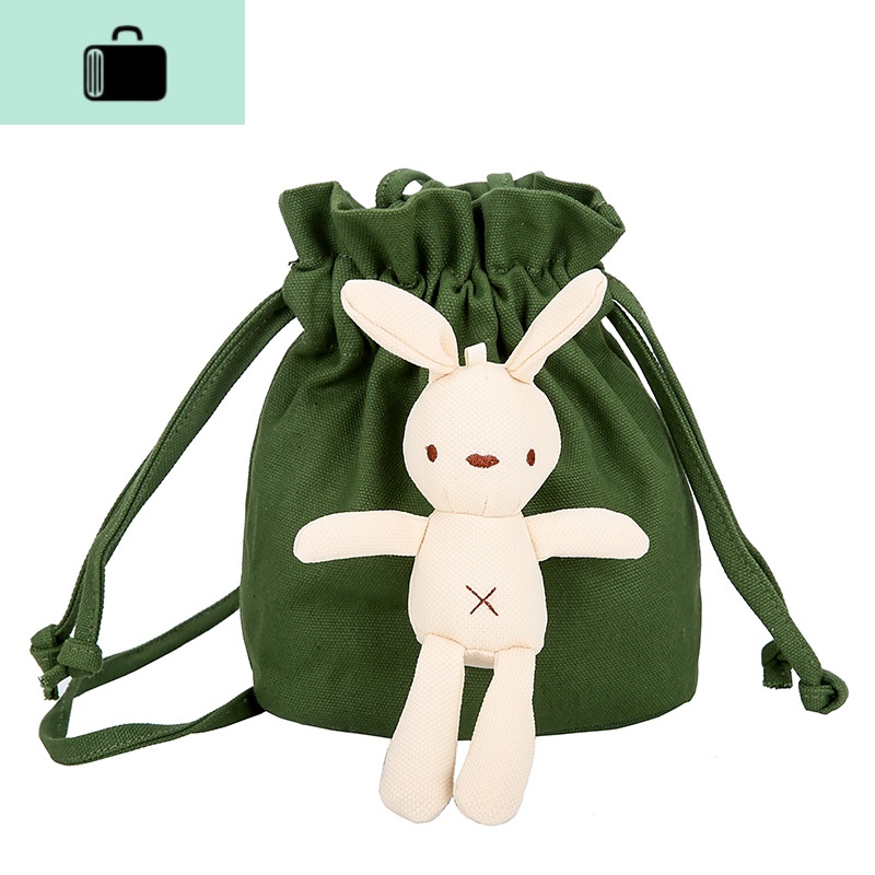 2020新款韩国ins可爱小包包少女帆布小水桶chic学生女单肩斜挎包NEWLAKE高清大图