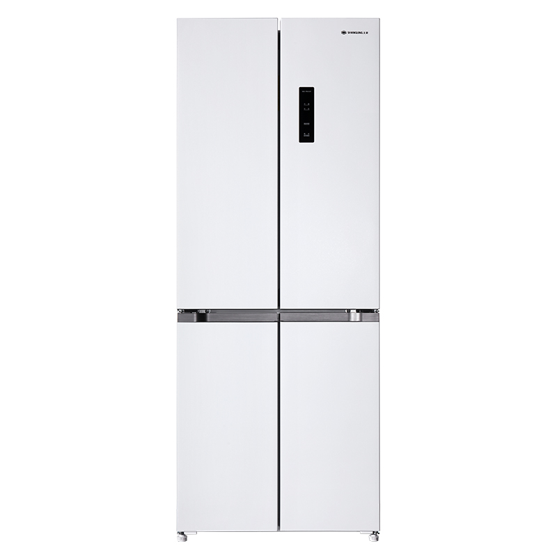 上菱439升十字对开四开门全空间净味大容量家用电冰箱 60cm超薄平嵌底部前置散热 BQE439PWFL(岩白)