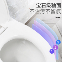 东鹏(DONG PENG)马桶连体式静音座便器超漩式虹吸排污舒洁釉面上按两段式陶瓷座坐便器地排300MM/400MM