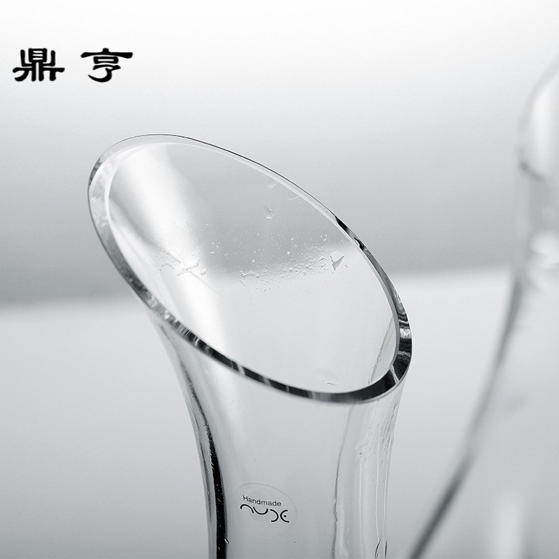 鼎亨土耳其进口创意带把水晶玻璃葡萄酒分酒器家用红酒快速醒酒器