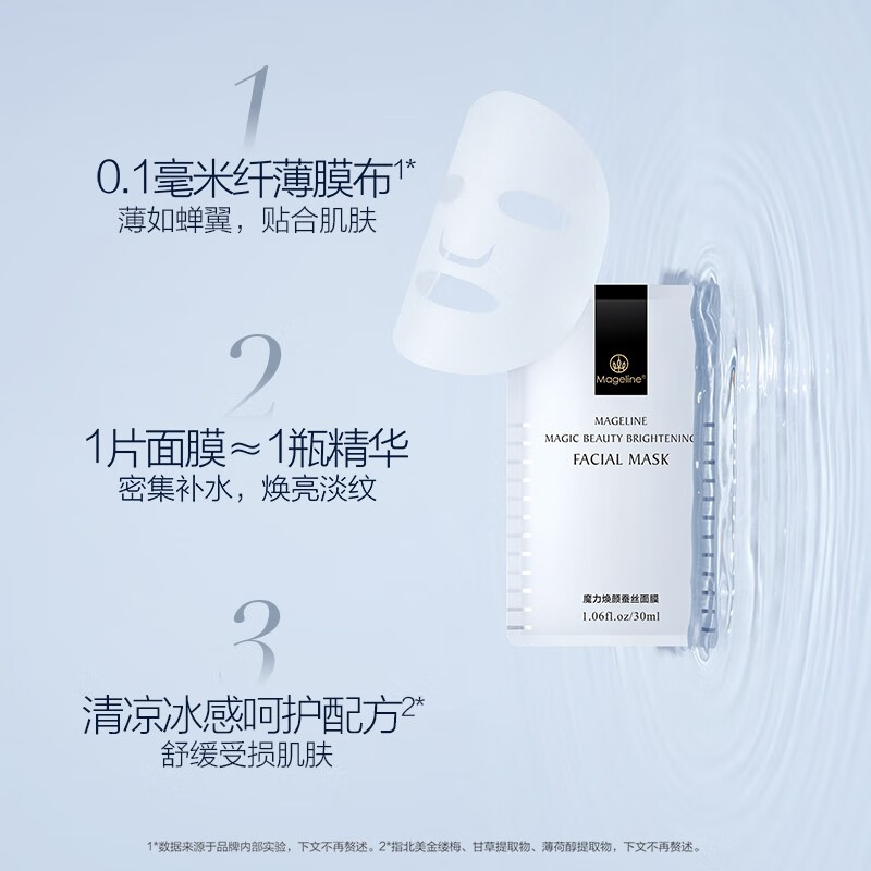麦吉丽(Mageline)魔力焕颜蚕丝面膜高清大图