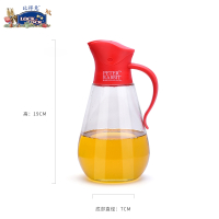 比得兔(Peter Rabbit)PR-T678-2瓶/罐 玻璃油壶防漏大号家用酱油罐瓶调料瓶醋壶厨房用品550ml 红