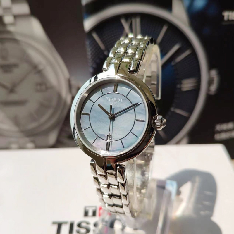 天梭tissot女石英表女表弗拉明戈系列女士手表时尚商务休闲腕表