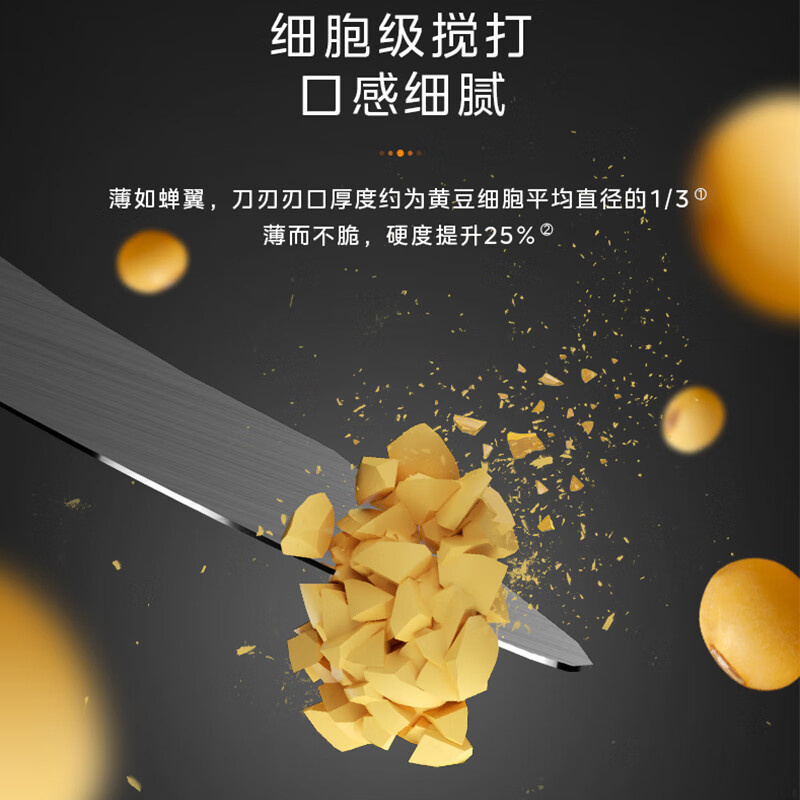 美的(Midea)Y5 全自动破壁机豆浆辅食多功能料理机原榨汁机轻音破壁智能操控自动清洗烘干