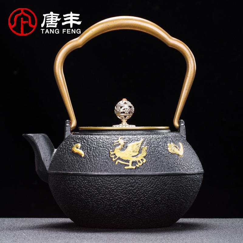 家柏饰(CORATED)描金铁壶铸铁壶大号老铁壶功夫茶具茶壶煮水壶TF3137z高清大图