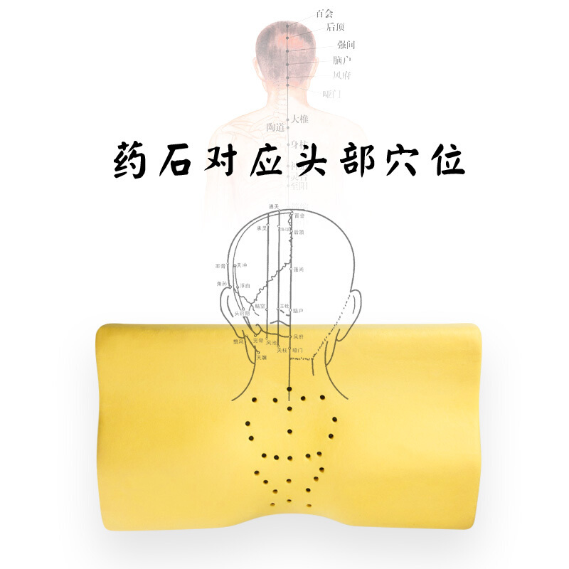 枕头枕芯慢回弹太空记忆枕头颈椎枕护颈枕助睡眠学生单人AirDream药石款pro高密(蓝)