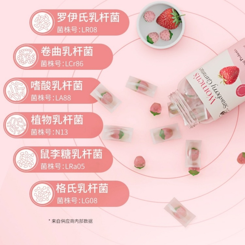 BIO-E 30粒*2瓶 澳洲女性益生菌 蔓越莓成人女性闺蜜小草莓软糖官方正品旗舰店