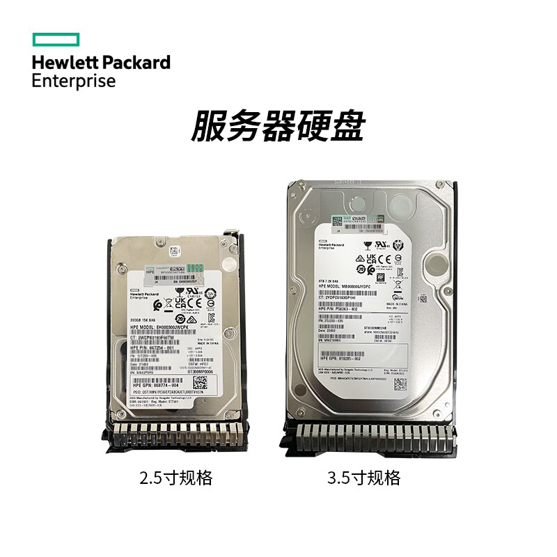 惠普 872487-B21 4TB 7.2K SAS 3.5英寸服务器硬盘 含支架适用于G10 11 12 系列高清大图