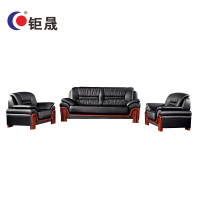 钜晟 办公沙发商务接待沙发西皮单人位 JSSFXP-23