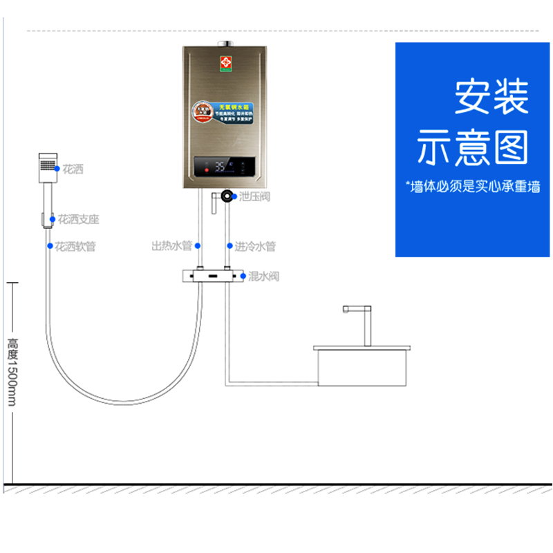 (CHEOUJU )12升智能恒温燃气热水器 使用天燃气热水器 JSQ24-A(用户自行安装)