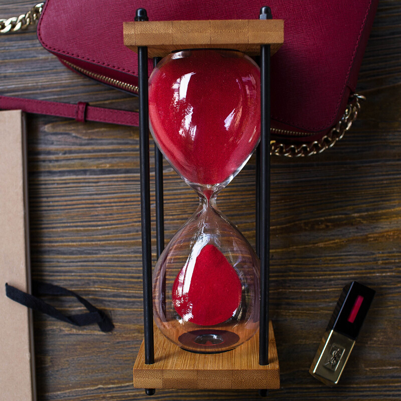 复古沙漏摆件时间沙漏计时器生日礼品创意饰品30分钟客厅儿童防摔大海