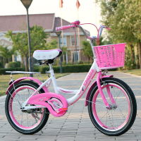 儿童自行车6-7-8-9-10-11-12岁童车女孩小学生公主款20寸脚踏车山地童车手推脚_1_9 默认尺寸 18寸粉色豪华款