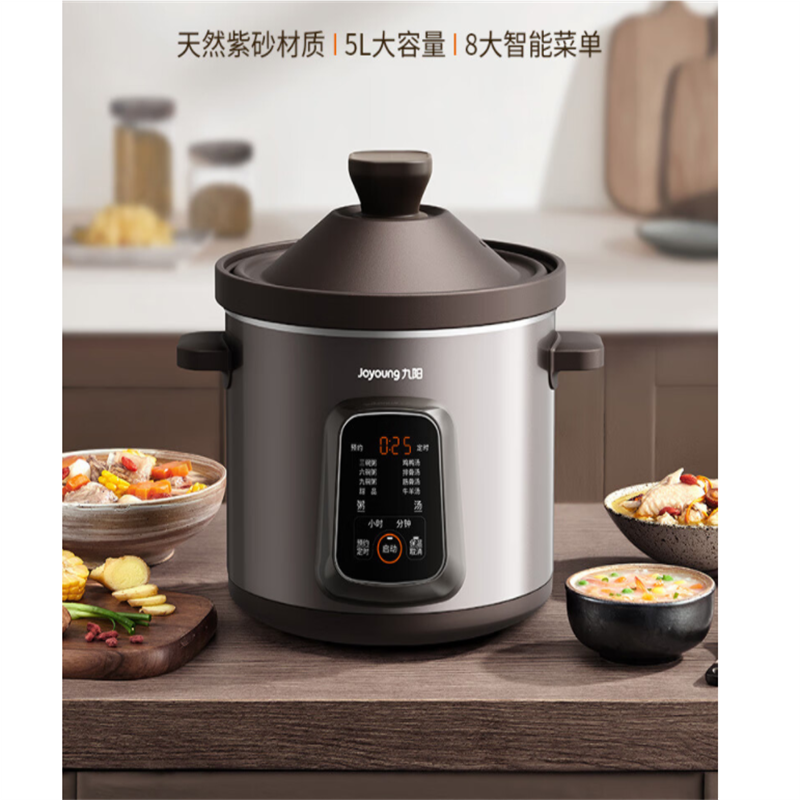 内胆数量:单胆;内胆材质:炽陶或紫砂;额定功率300-500W,具有保温、定时(0-24小时)、预约功能,控制方式:微电