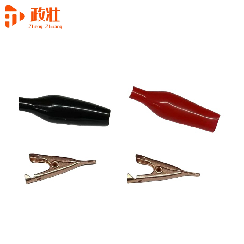 政壮 护套鳄鱼夹纯紫铜 36mm 个高清大图