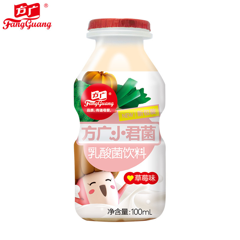方广 宝宝酸奶 小君菌乳酸菌饮料 草莓 100ML/单瓶装 进口奶源 果汁