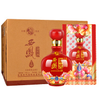 西凤酒 50度 御窖 优品级 西凤白酒 红坛装 浓香型白酒 喜酒 婚宴 西风酒 送礼盒装500ml*6瓶 白酒箱装