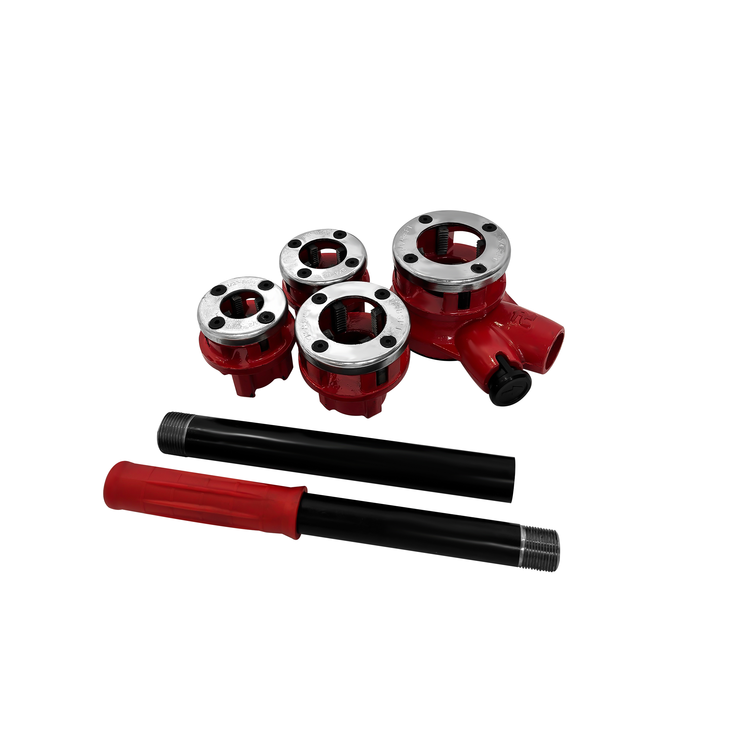 冰将 四头带丝管子绞板手动套丝机 4头 套高清大图