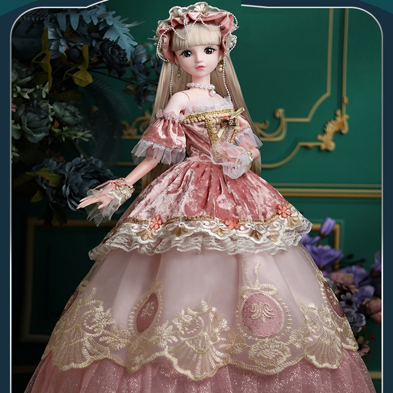 80厘米妍妍梓芭比娃娃套装智扣新款女孩公主超大号圣诞节联名玩具视频